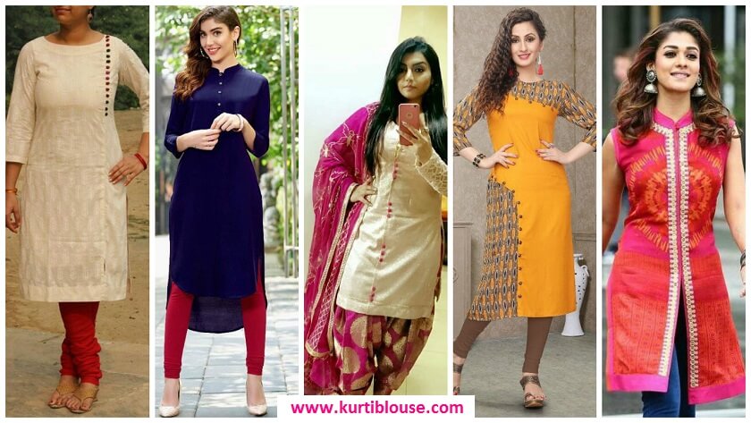 straight kurti designs for girls featured
