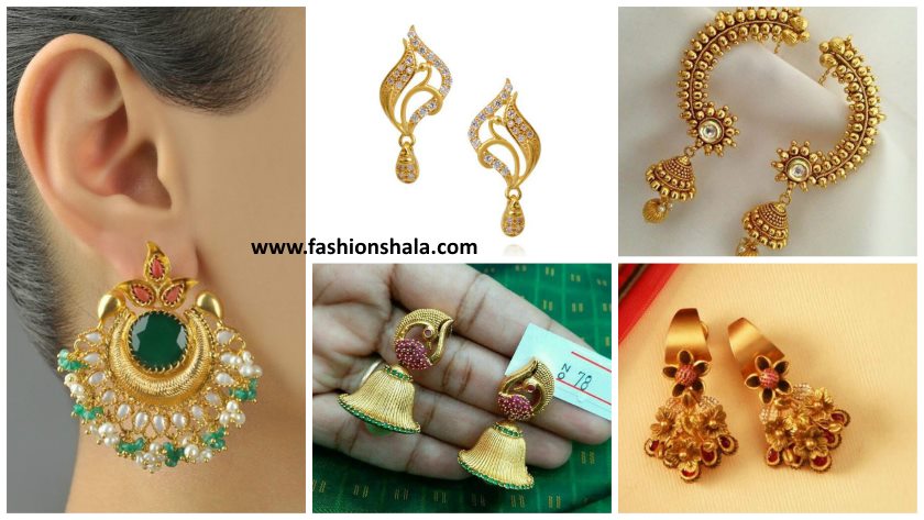 SIMPLE LIGHT WEIGHT DAILY WEAR SMALL EARRING DESIGNS