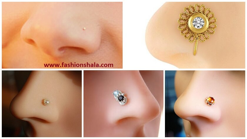 Unique Designer Nose Rings and Pins for Women Kurti Blouse