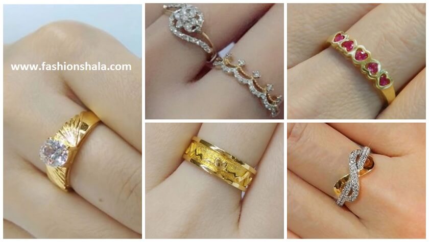 latest gold and diamond ring designs featured