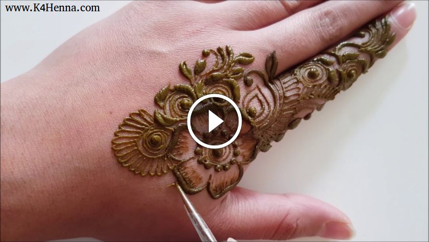 Delicate Henna Mehndi Design