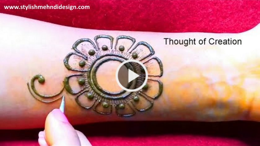 Easy Floral Henna Design for Hands