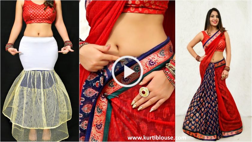 How to Wear FISH CUT Saree Using This Trick
