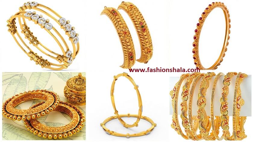 stylish kangan gold bangles featured