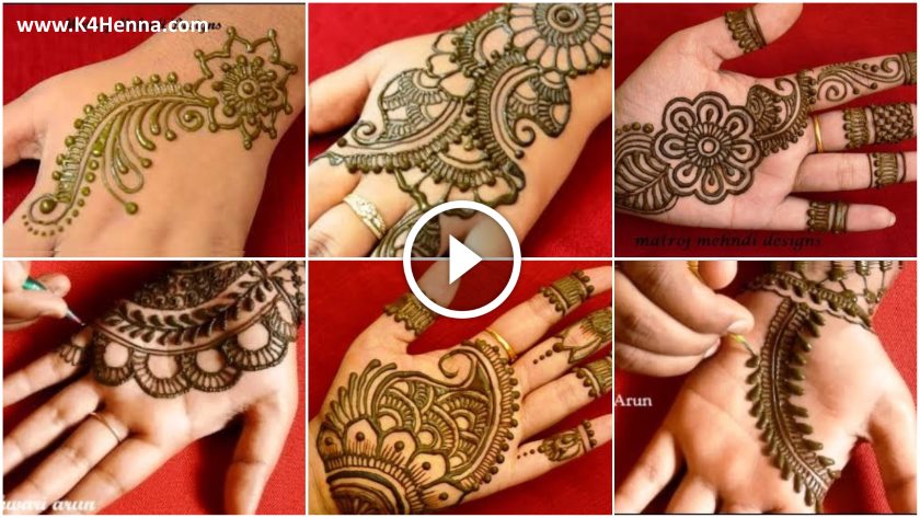 Easy mehndi design patterns for hand