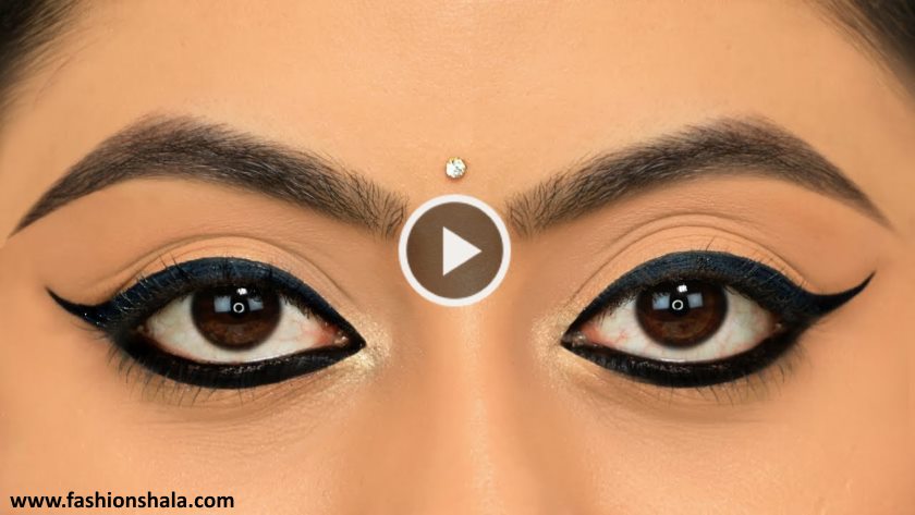 New Trick To Apply Perfect Winged Eyeliner On Both The Eyes