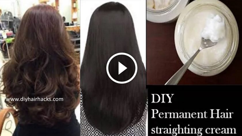 Permanent hair straightening at home