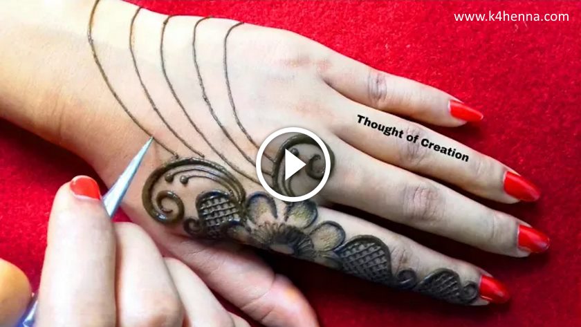 Simple and Easy Jewellery Mehndi Design for Hands