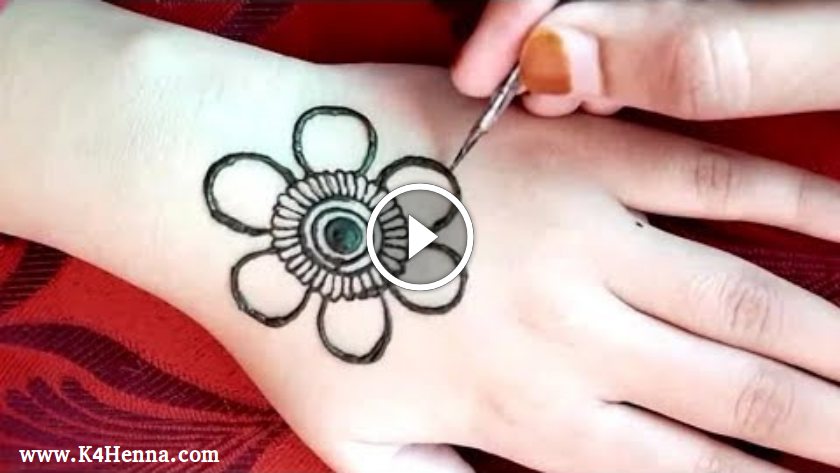 Unique Mandala henna design