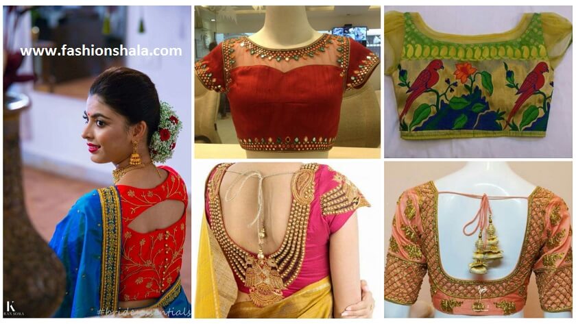 trendy saree blouse designs featured