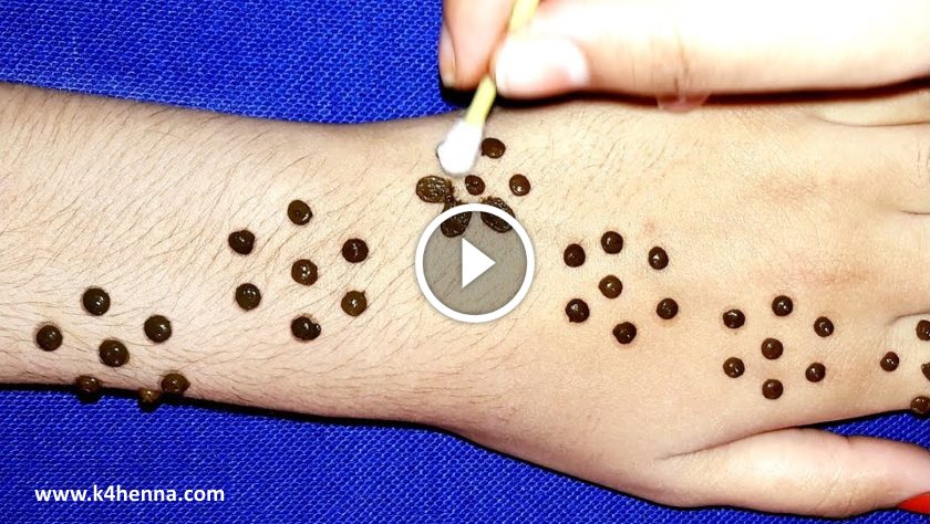 Easy Mehndi Trick With Earbud