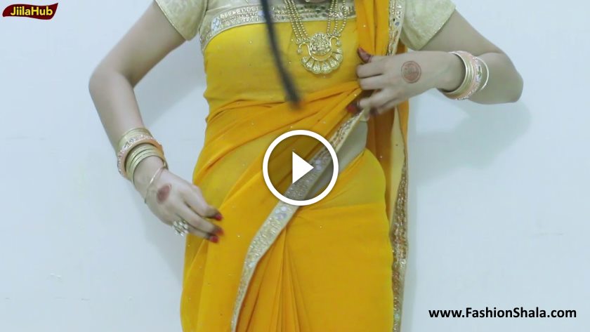 How To Drape Flat Front Style Saree