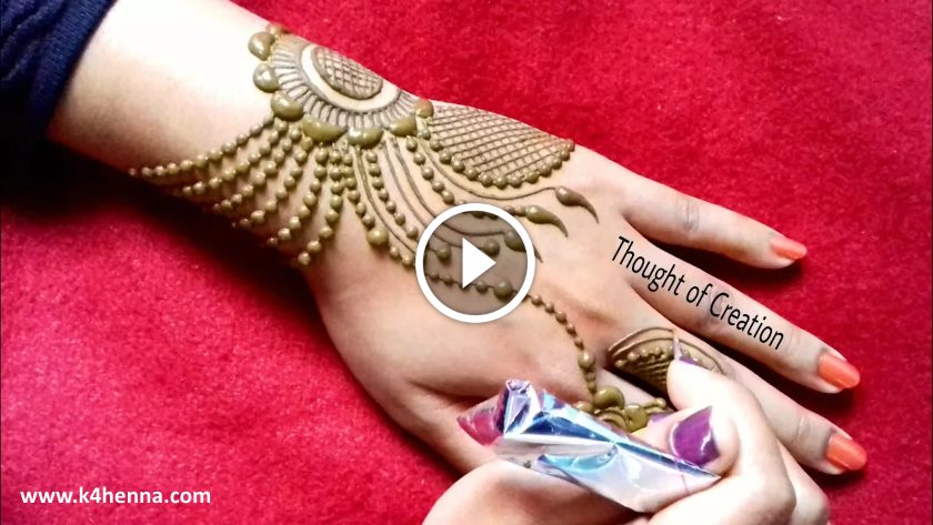 Jewellery Mehndi Design Easy and Beautiful Henna