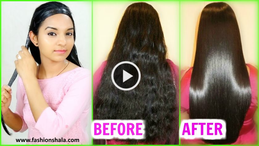 Straighten Hair Naturally At Home Magical Hair Mask Instant Results video