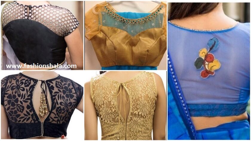 latest back net blouse designs featured