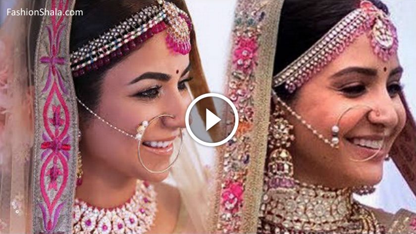Anushka Sharma Wedding Makeup & Hairstyle - Ethnic Fashion Inspirations!