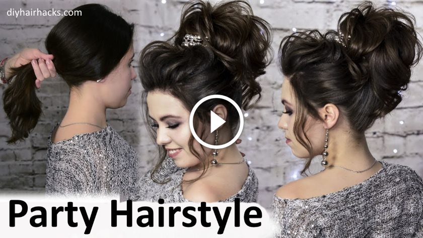 Beautiful Party Hairstyle for Short Hair