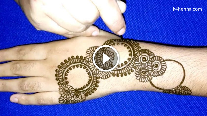 Easy Latest Mehndi Trick With Bottle Cape