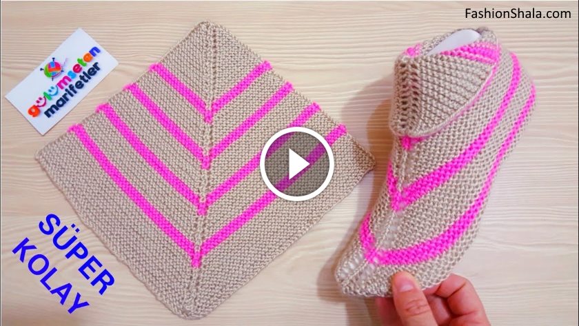 Super Easy Women Booties Knitting Basics