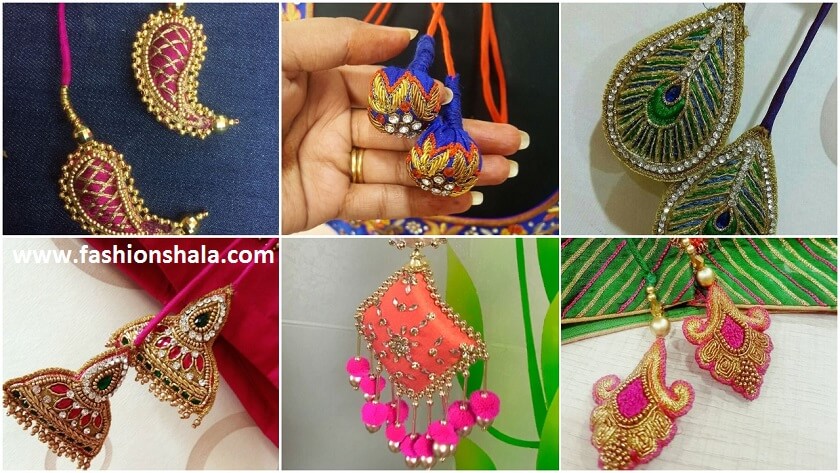 Trendy Saree Blouse Tassels Designs Featured