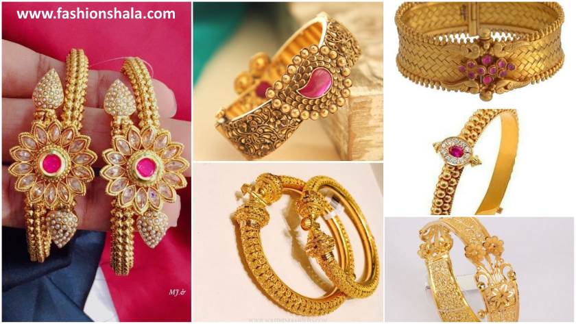 trendy gold bangles designs featured