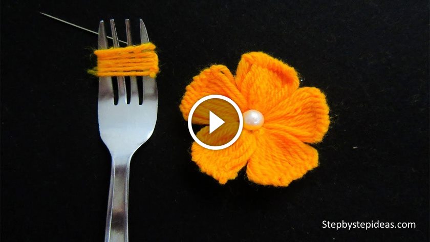 Easy Hand Embroidery Flower Trick