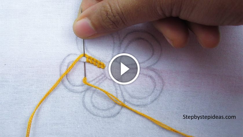 Hand Embroidery Net Stitch Embroidery Buttonhole Stitch