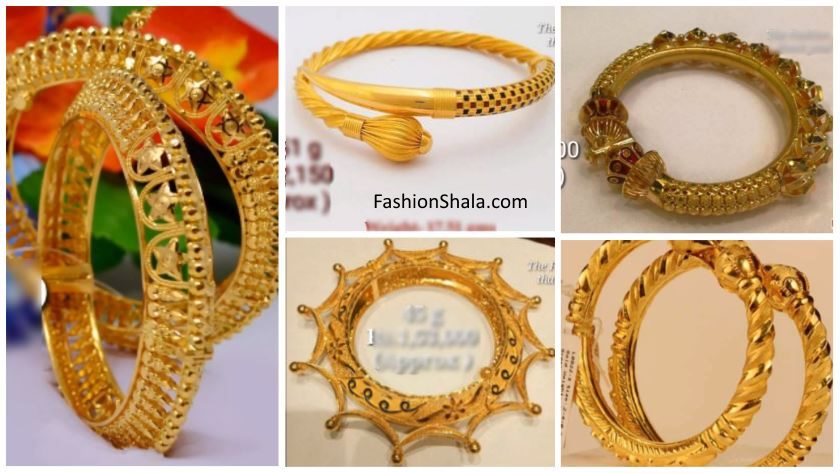 Trendy Gold Bangle Designs for Female