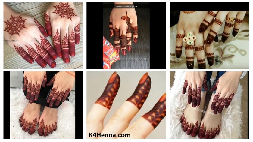 new finger henna mehndi designs