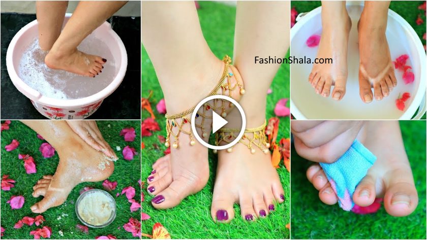 Step By Step PEDICURE at Home Remove SUNTAN Instantly