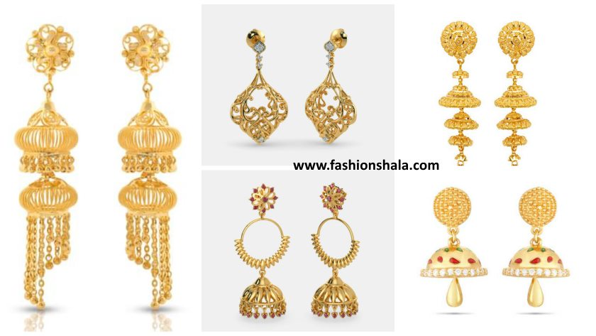 Latest Gold Earring Collection 2018 Gold Earring Jhumka Design