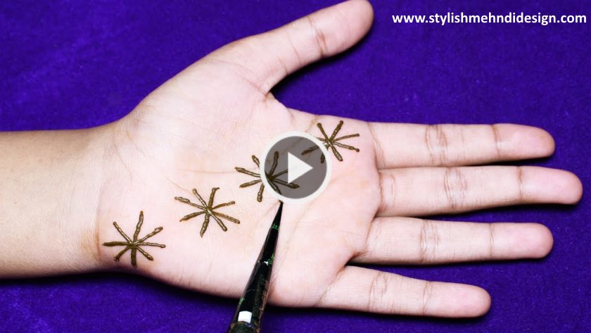 Stylish and Easy Mehndi Designs For Hand