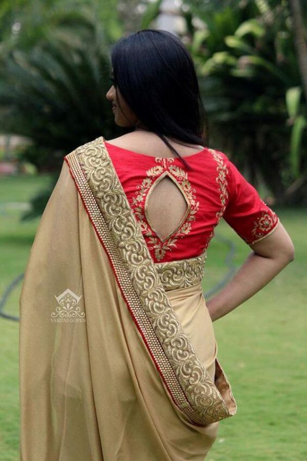Trendy Saree Blouse Back Neck Designs - Ethnic Fashion Inspirations!