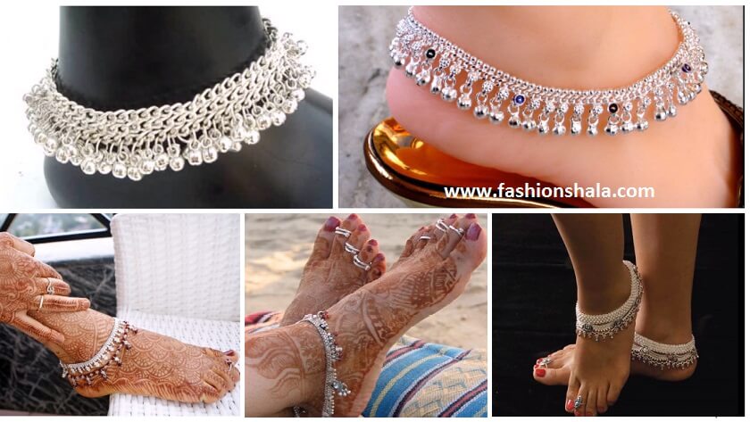antique silver anklet for women featured