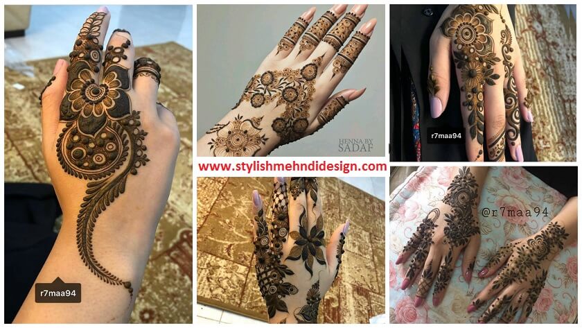 beautiful simple back hand mehndi design for weddings featured