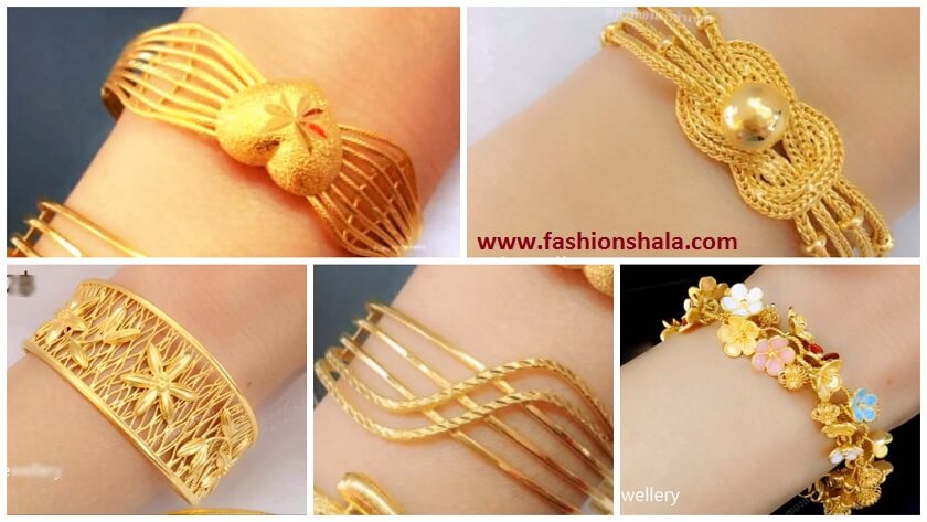 Fancy Designer Gold Kangan Designs