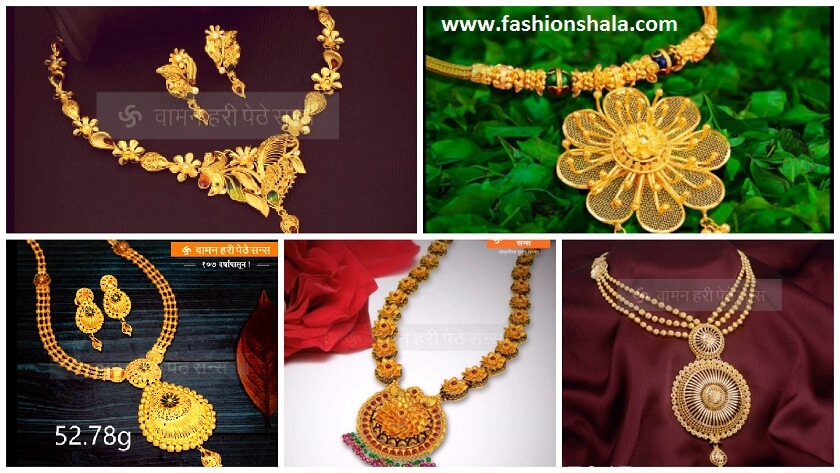 designer gold necklaces featured