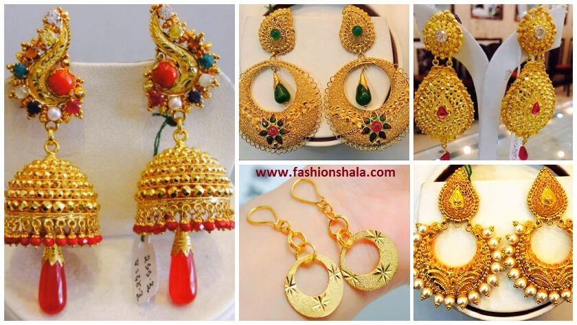 gold earrings designs featured