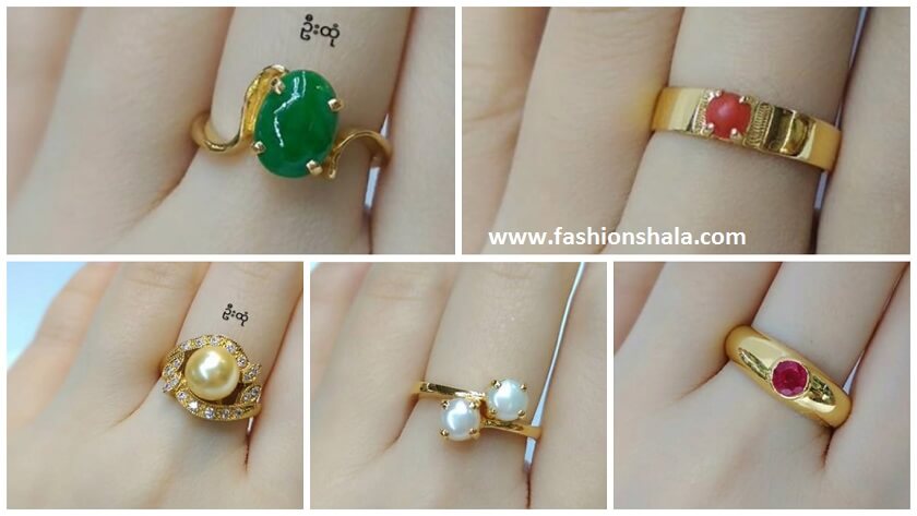 gold stone ring designs featured