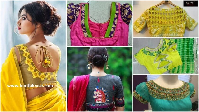 Handcrafted saree blouses for women