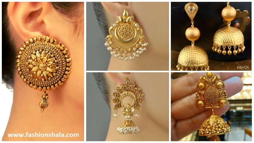 latest gold earrings designs featured