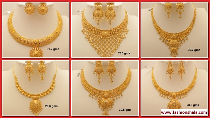 latest gold necklace designs featured