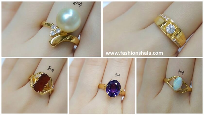 latest gold stone ring designs featured