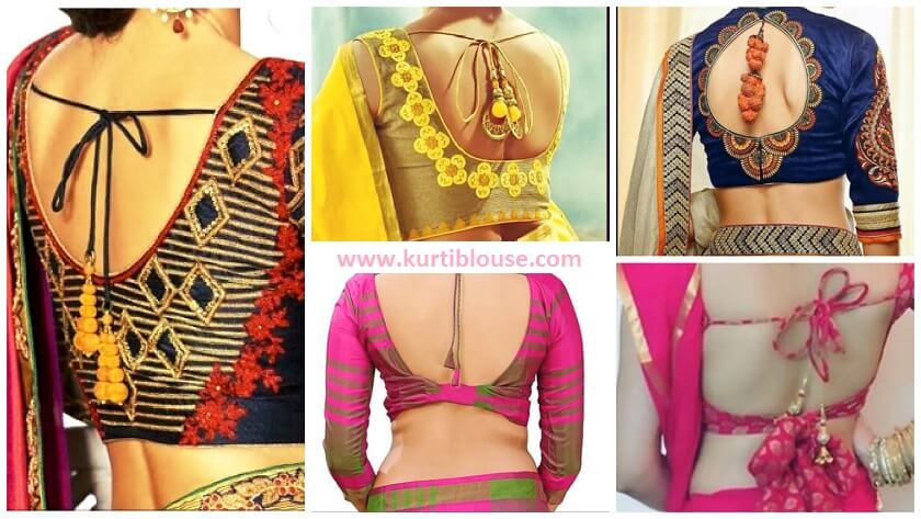 latest stylish trendy tassels blouse designs featured