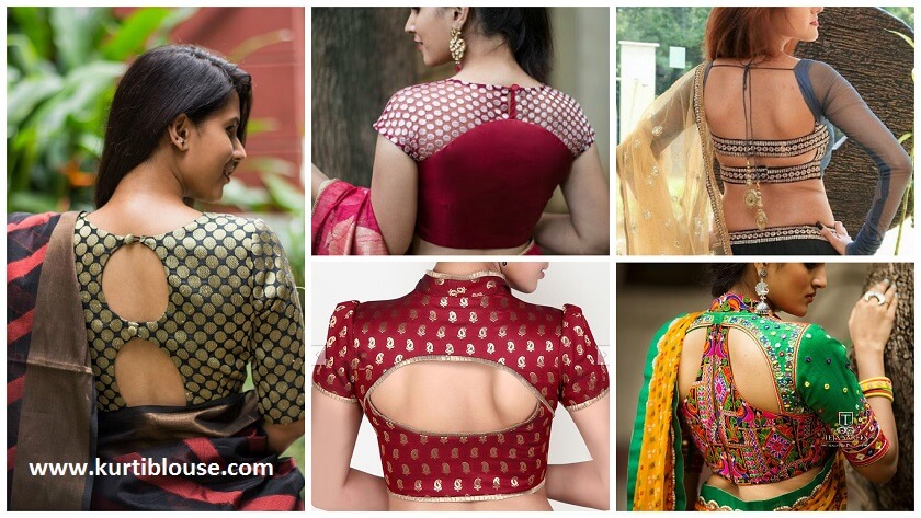 stunning saree blouse back neck designs featured