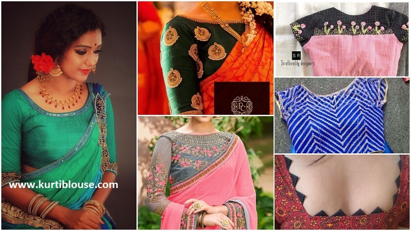 25 trendy saree blouse designs featured