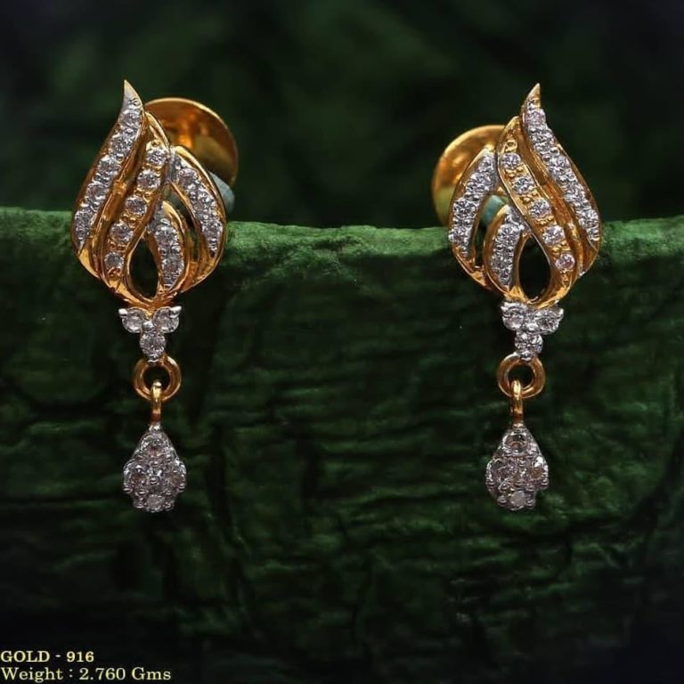 Light Weight Gold Latkan Earrings - Ethnic Fashion Inspirations!