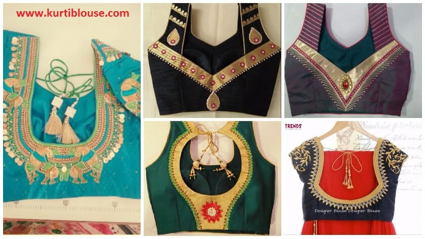 Saree blouse neck designs for weddings  20 Latest Blouse Back Neck Designs  for Pattu Silk Sarees   Latest Best Selling Shop womens shirts  highquality blouses