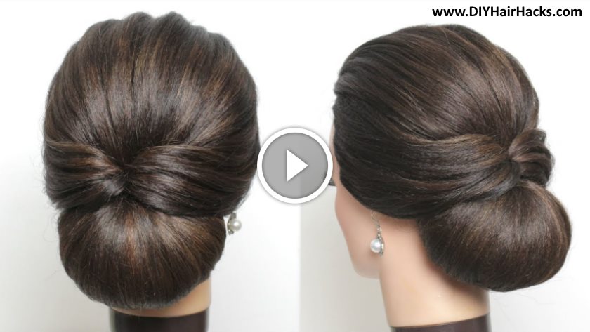 Cute And Easy Party Hair Bun For Girls