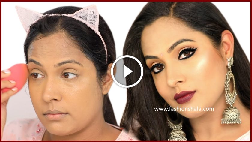 Easy BOLD KAJAL Look – Festive Makeup for Beginners